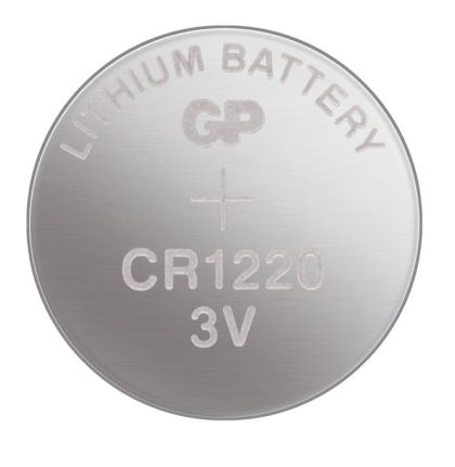 Литиева бутонна батерия GP  CR-1220 3V  5 бр. в блистер /цена за 1 бр./