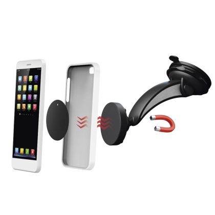 Hama "Magnet" Universal Smartphone Holder, with Suction Cup, Black