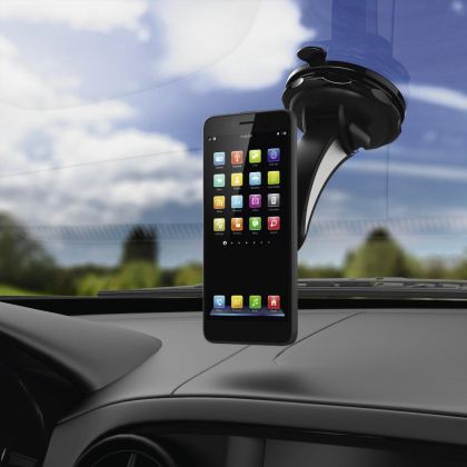 Hama "Magnet" Universal Smartphone Holder, with Suction Cup, Black