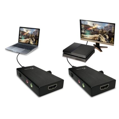 JVA02 Live Capture Adapter HDMI to USB-C with Power Delivery 