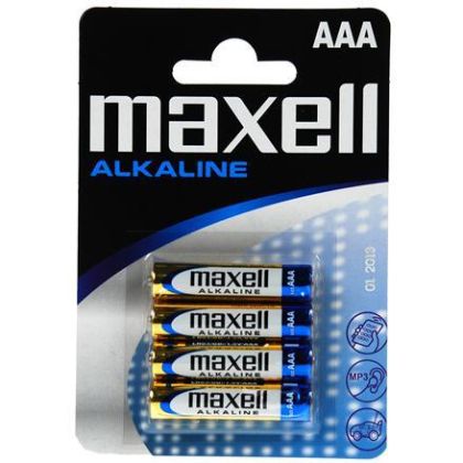 Алкална батерия MAXELL LR-03 /4 бр. в опаковка/ 1,5V