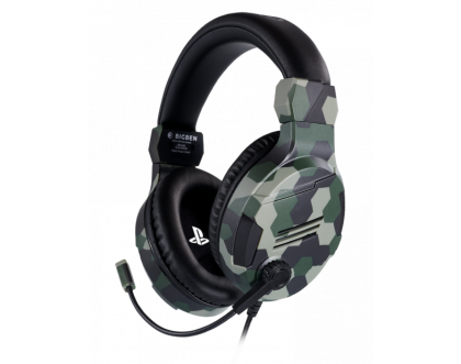 Gaming headset Nacon Bigben PS4 Official Headset V3 Camo Green, Microphone, Camo Green