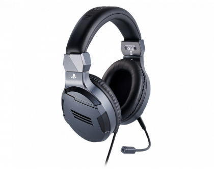 Gaming headset Nacon Bigben PS4 Official Headset V3 Titanium, Microphone, Gray