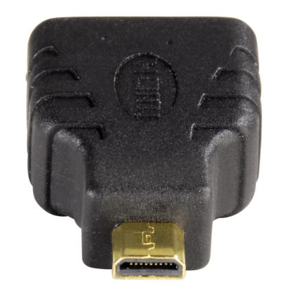 Адаптер HAMA 39863, HDMI женско - Micro HDMI мъжко, 3 звезди, Черен