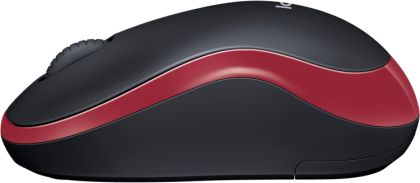 Безжична оптична мишка LOGITECH M185, Червена, USB