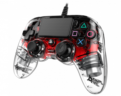 Wired Gamepad Nacon Wired Illuminated Compact Controller Red