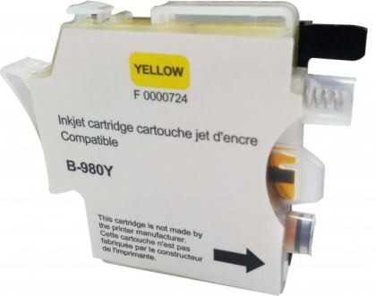 Ink cartridge UPRINT LC980/1100 BROTHER, Yellow