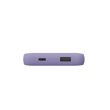Hama "Fabric 10" Power Pack, 10000 mAh, 2 Outputs: USB-C, USB-A, Paisley Purple