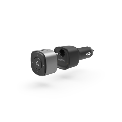 Hama Bluetooth Receiver for Cars, with 3.5 mm Plug and USB Charger
