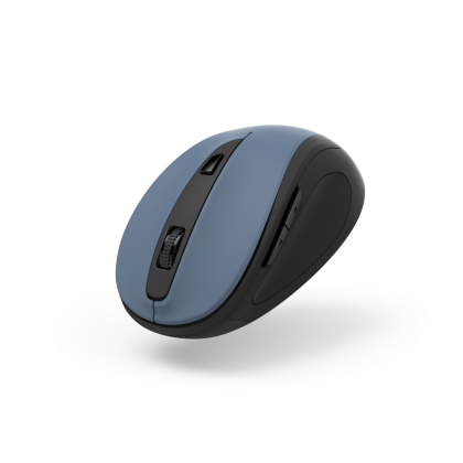 Hama "MW-400 V2" Optical 6-Button Wireless Mouse, Ergonomic, USB Rec., Denim