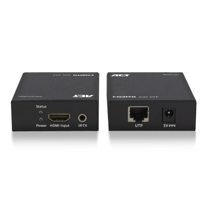 HDMI extender set, single Cat6, 60 meter, 3D and IR support