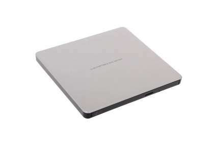 Външно DVD записващо устройство Slim, LG GP60NS60, USB 2.0, сребристо