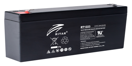Lead Battery RITAR (RT1223) ;12V / 2.3 Ah  AGM 177/35/62 mm