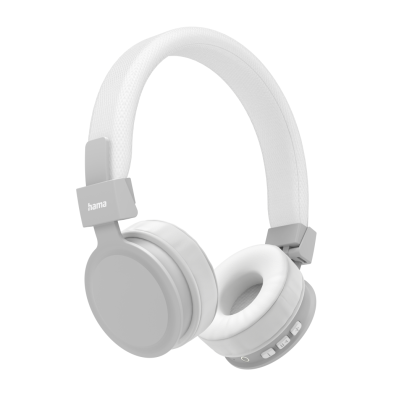 Hama "Freedom Lit" Bluetooth® Headphones, On-Ear, Foldable, with Microphone, white
