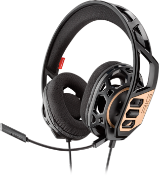 Gaming headset Nacon RIG 300, Microphone, Black/Gold