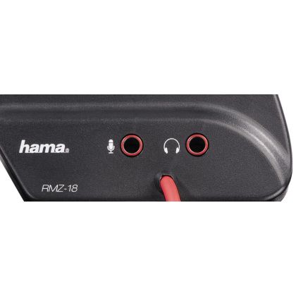 Микрофон за камера HAMA RMZ-18, кардиоиден, 3.5 mm жак, Черен
