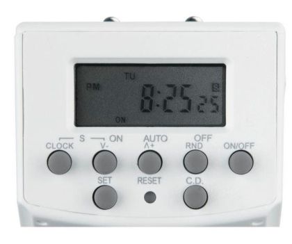 Hama "Mini" Digital Week Timer Switch, Accurate to the Minute, 20 Programmes, white