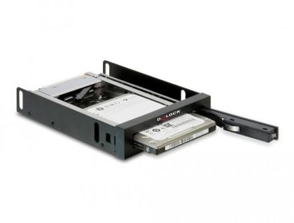 Чекмедже Delock 3.5&Prime;, За 1 x 2.5&Prime; SATA HDD / SSD, Черен