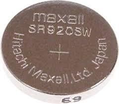 Бутонна батерия сребърна MAXELL SR-920 SW /370/371/AG6  1.55V