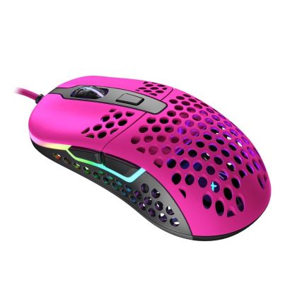 Геймърска мишка Xtrfy M42 Pink, RGB, Розов
