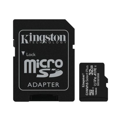 Memory card Kingston Canvas Select Plus microSDHC 32GB, Class 10 UHS-I