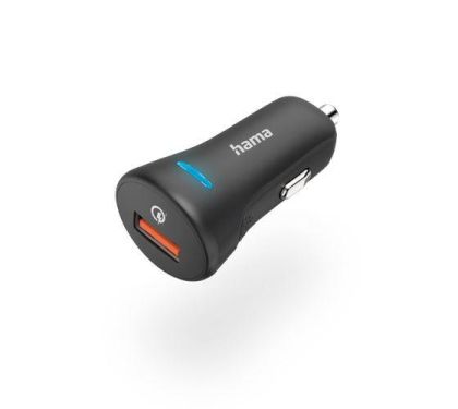 Hama "Qualcomm Quick Charge 3.0" Fast Charger for Car, USB-A, 19.5 W, black
