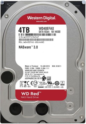 HDD WD RED, 4000 GB, 5400rpm, 256MB, SATA 3, WD40EFAX