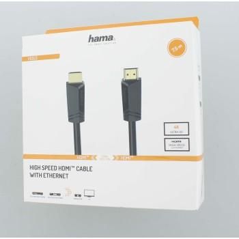 Hama High-Speed HDMI™ Cable, 4K, Plug - Plug, Ethernet, 7.5 m
