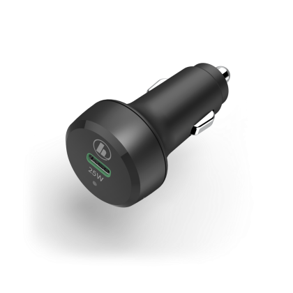Hama Car Charger, Power Delivery (PD) / Qualcomm, 25 Watt, black