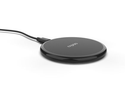 Wireless Charger for Smartphones RAPOO XC105, Qi, 5W/7.5W/10W, Black