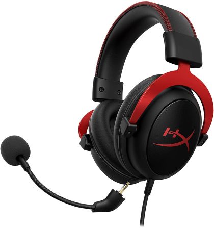 Геймърски слушалки HyperX Cloud II Red, Микрофон, Черно/Червено