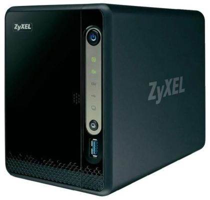 Мрежов сторидж ZyXEL NAS-326, За 2 диска, 1.3GHz, 512MB, Гигабит, USB3.0