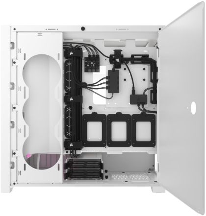 Case Corsair iCUE 5000D RGB Airflow Mid Tower, Tempered Glass, White