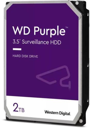 HDD WD Purple, 2TB, 5400rpm, 256MB, SATA 3, WD22PURZ