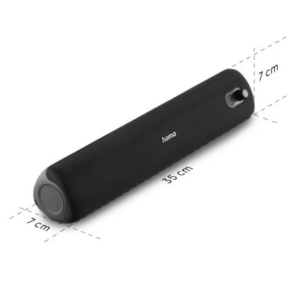 Hama "PipeRoll 3.0" Bluetooth® Loudspeaker Waterproof IPX5, Equaliser, 20W, blk