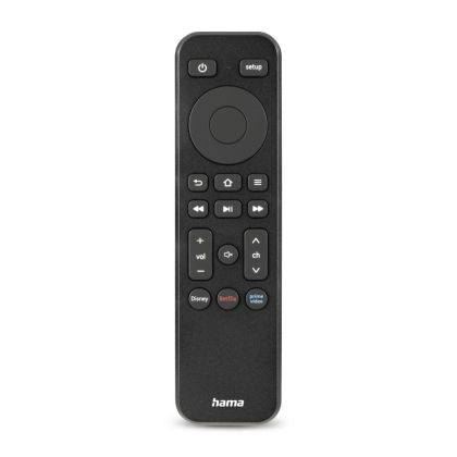 Универсално дистанционно Hama за TV + Netflix, Prime Video, бутони Disney+, програмируемо