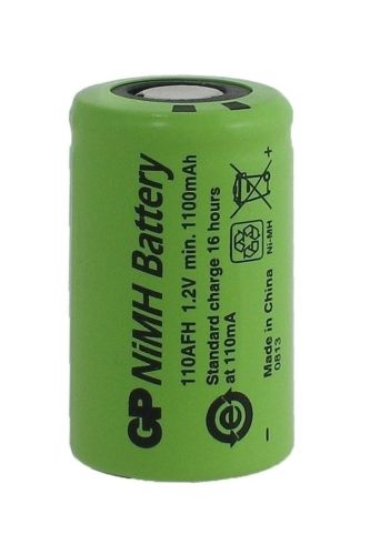 Акумулаторна батерия NiMH  110AFHO-B  2/3A, 2/3R23 1.2V 1100mAh 1бр. GP BATTERIES