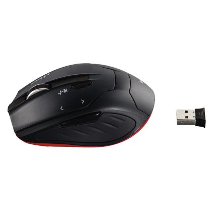 Безжична оптична мишка HAMA Milano, USB, 2400dpi, 2.4GHz RF, Черен