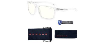 Геймърски очила GUNNAR Intercept Crystal, Clear, Бял