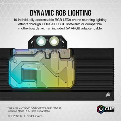 GPU Water Block Corsair Hydro XG7 RGB for RTX 3080/3080 Ti Series Founders Edition CX-9020011-WW