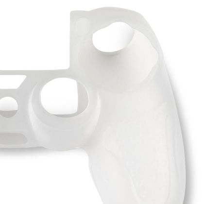 Spartan Gear Silicon Skin Cover + Thumb Grips for Dualshock 4, Transparent
