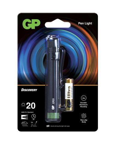 Фенер с форма на писалка GP BATTERIES Discovery, LED, CP21 20 lm