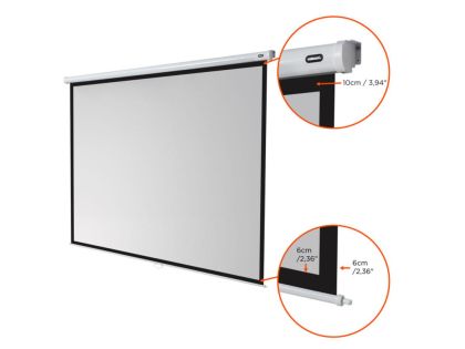 Ръчен екран за стена CELEXON Manual Economy,300 x 225 cm, 4:3, matt white, PVC