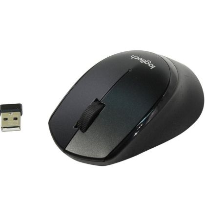 Безжична оптична мишка LOGITECH M330, Silent Plus, USB, Черна