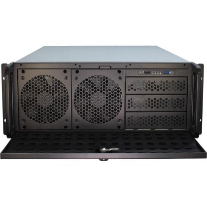 Кутия за сървър InterTech 4U-4129L - Mini ITX, mATX, μATX, ATX, SSI EEB, Чернa