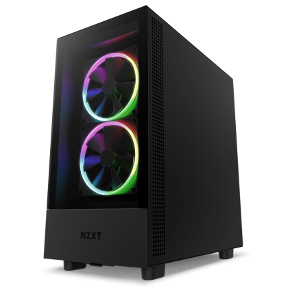 Case NZXT H5 Flow Matte Black, Tempered Glass, Mid-Tower