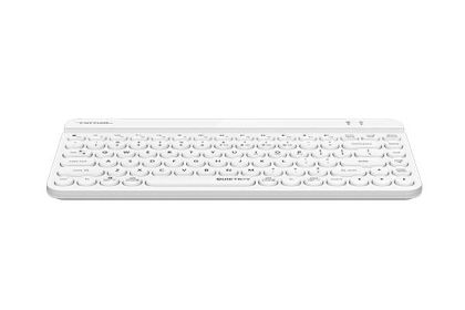 Безжична клавиатура A4tech Fstyler FBK30, Bluetooth, 2.4G, Стойка за телефон, Кирилизирана, Бяла