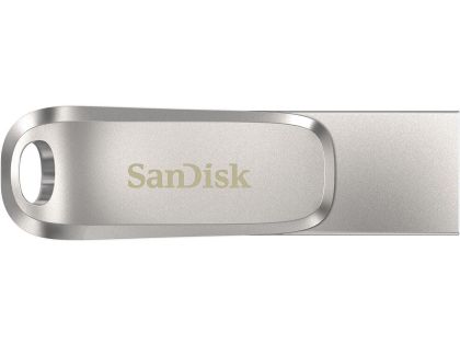 USB stick SanDisk Ultra Dual Drive Luxe, 256GB, USB 3.1 Gen 1, USB-C, Silver