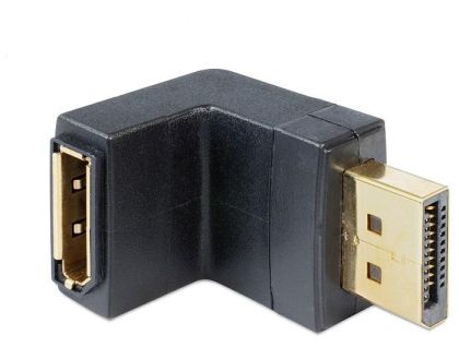 Delock DisplayPort 1.4 Adapter male to female 90° right angled 8K 60 Hz
