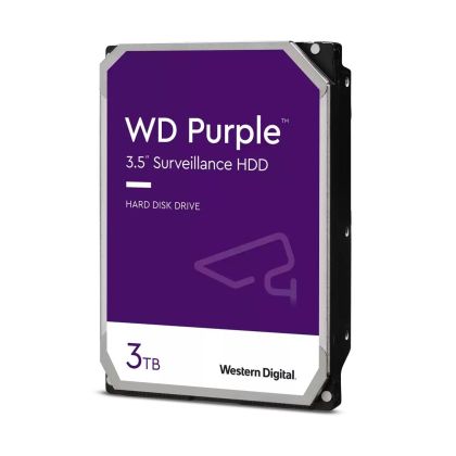 HDD WD Purple, 3TB, 5400rpm, 256MB, SATA 3, WD33PURZ
